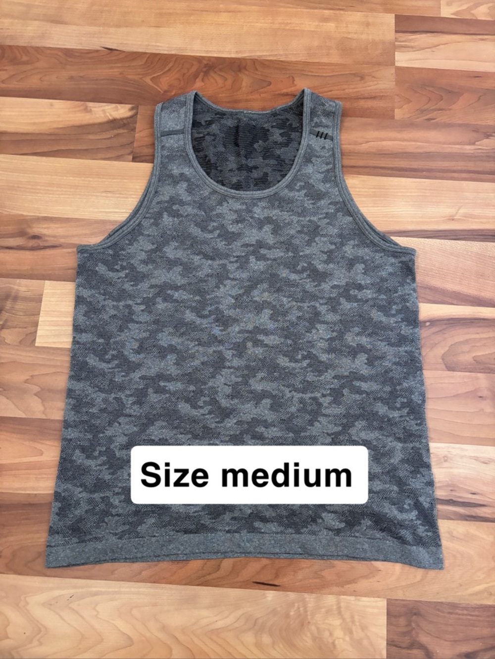 Men’s Lululemon Gray Camo Tank Top